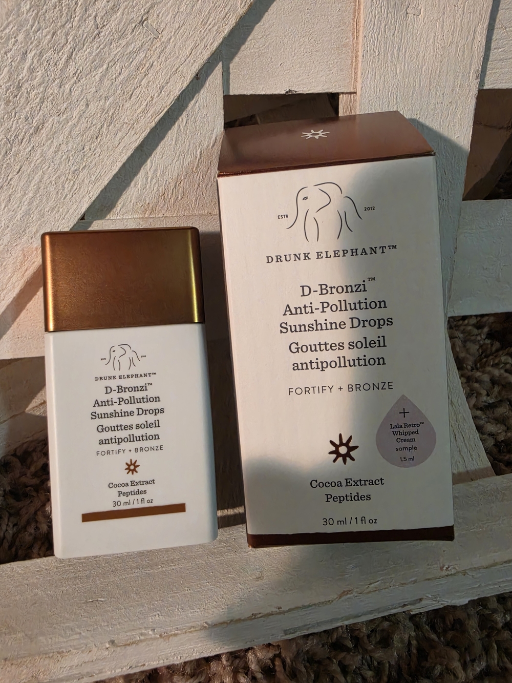 Drunk Elephant D-Bronzi Anti-Pollution Sunshine Drops - Bronze/White